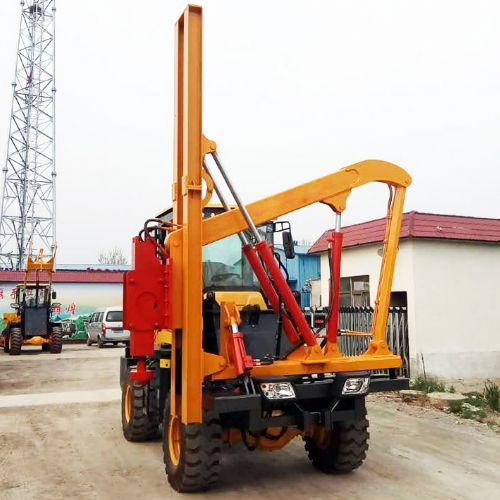 鏟車式護欄打樁機